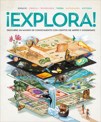 ¡Explora!: Descubre un mundo de conocimiento con cientos de mapas y diagramas