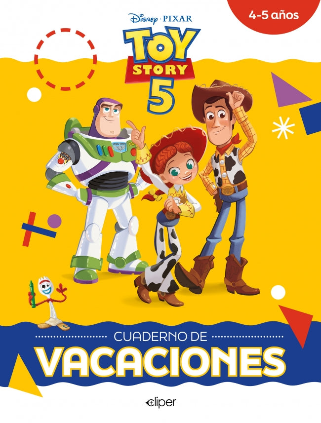 Toy Story 5. Cuaderno de Vacaciones (4-5 Años) (disney. Cuaderno de Vacaciones): Escritura · Emociones · Matemáticas · Explorar el Mundo Imagen principal del producto