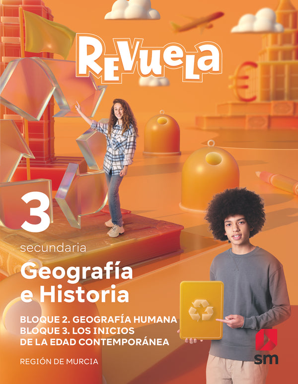 Geografía e Historia. 3 Secundaria. Revuela. Región de Murcia. Aa. Vv. (EDICIONES SM) 9788413928104