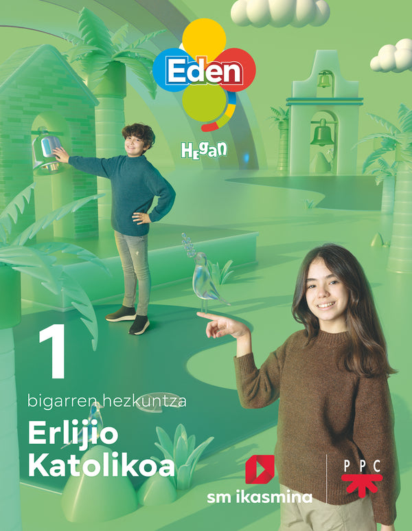 Erlijio Katolikoa, DBH 1. Eden Hegan (Euskera). Batzuk (IKASMINA ARGITALETXEA, S.L.) 9788498558845