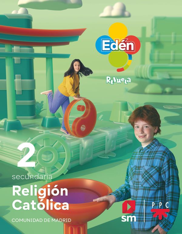Religión católica. 2 Secundaria. Edén. Revuela. Comunidad de Madrid. Aa. Vv. (EDICIONES SM) 9788498565140 Imagen principal del producto
