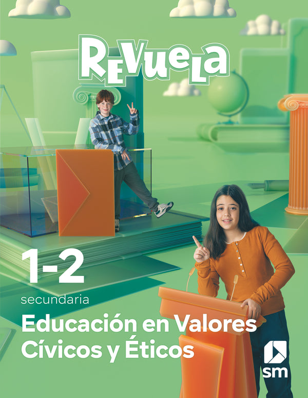 Educación en Valores Cívicos y Éticos. 1 y 2 Secundaria. Revuela. Aa. Vv. (EDICIONES SM) 9788498564631