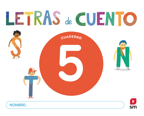 Cuaderno de lectoescritura 5. Letras de cuento. Aa. Vv. (EDICIONES SM) 9788410550377 Imagen principal del producto