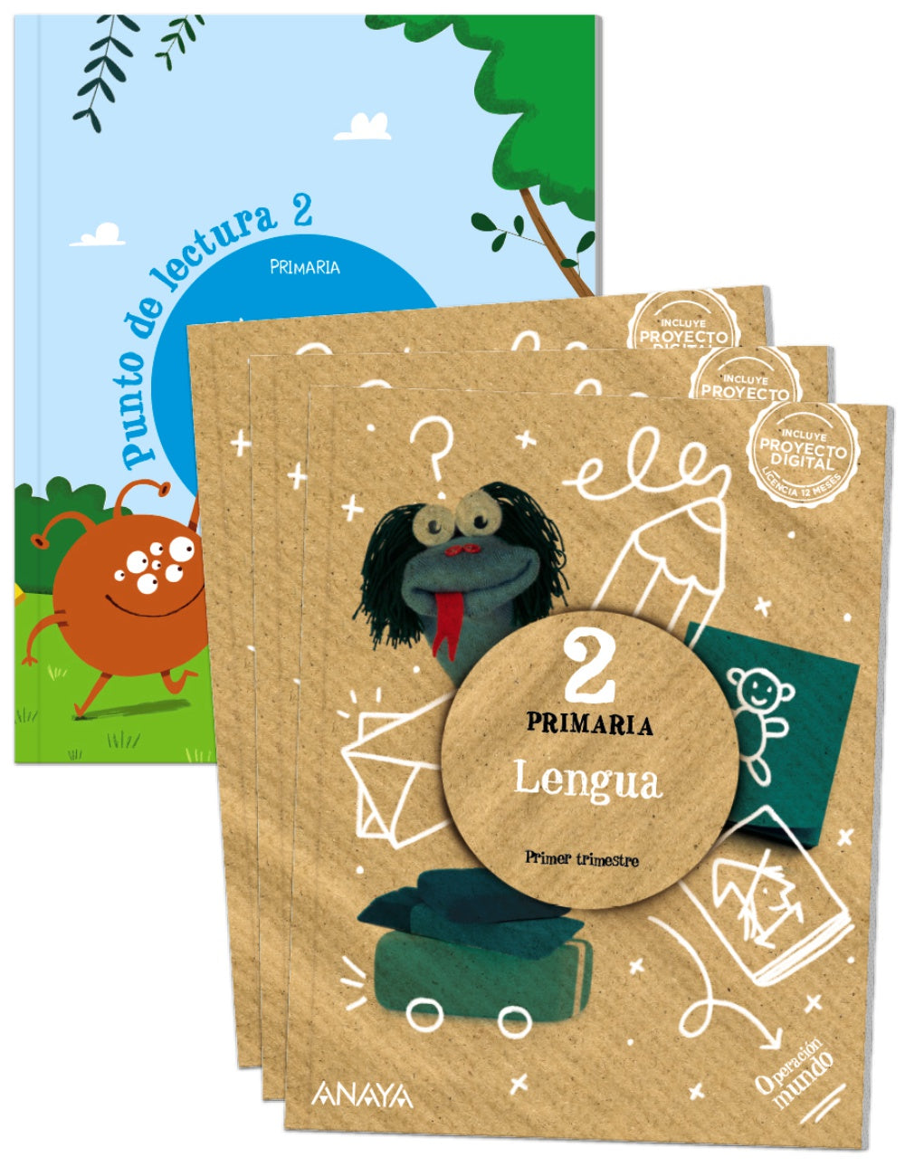 Lengua 2. (Incluye Punto de lectura 2.) (2º Primaria) Operación Mundo | Varios autores | 9788469892466 (ANAYA TEXTO) Imagen principal del producto