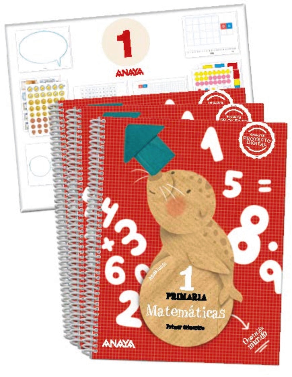 Matemáticas 1. Cuadrícula. (Incluye material manipulativo) (1º Primaria) Operación Mundo | Varios autores | 9788469893890 (ANAYA TEXTO)