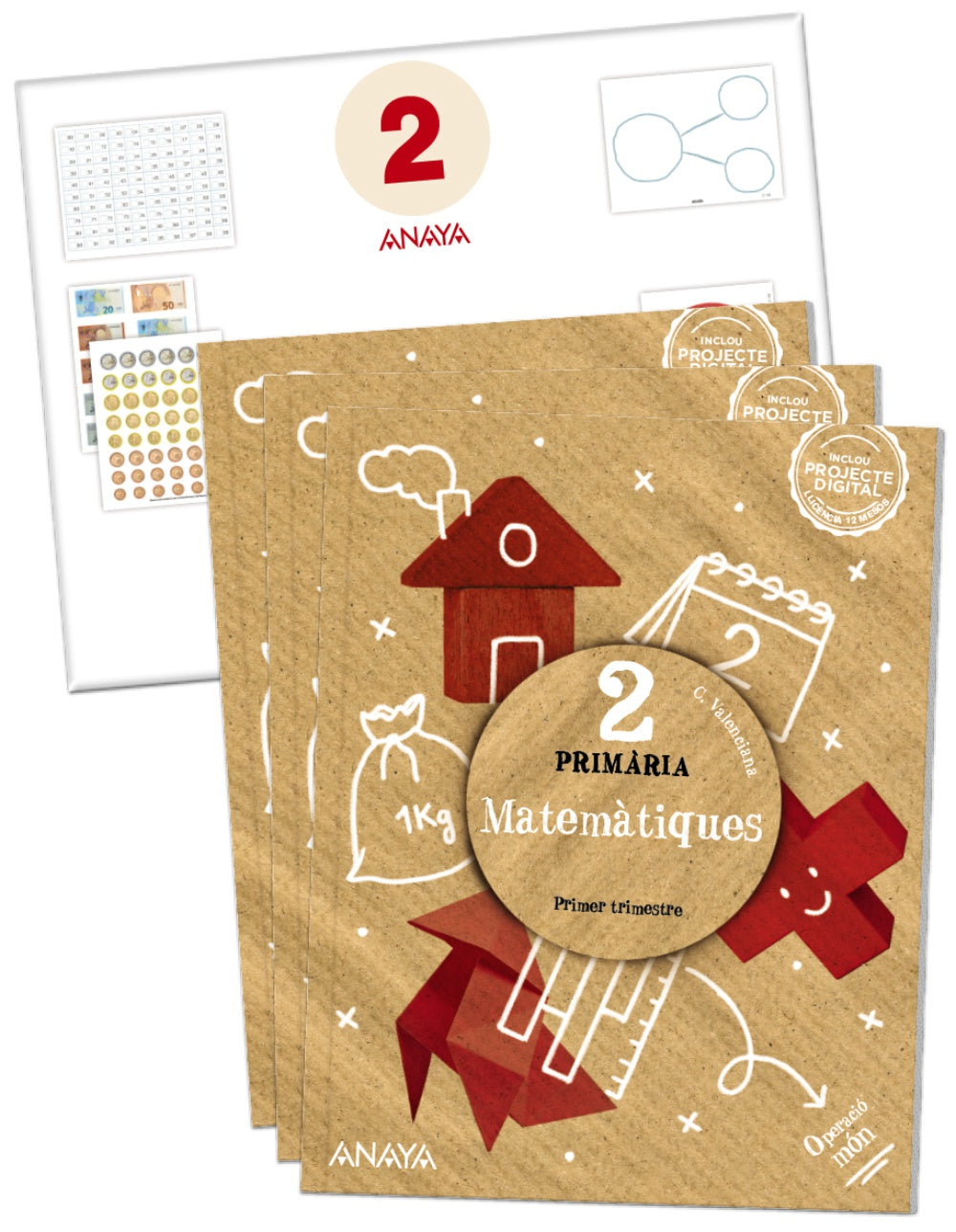 Matemàtiques 2. (Incluye material manipulativo) (2º Primaria) Operació món | Varios autores | 9788469894095 (ANAYA TEXTO)
