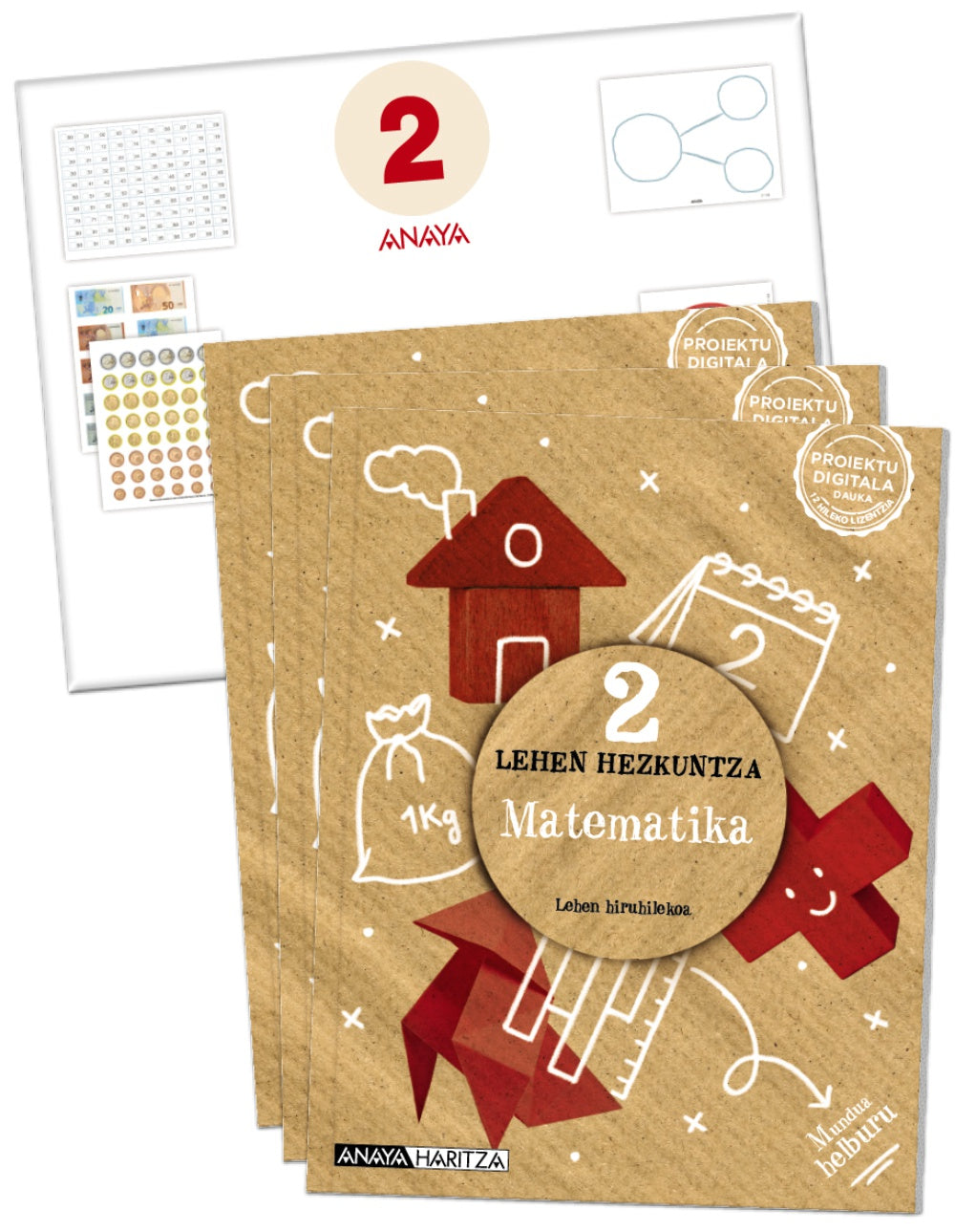 Matematika 2. (Incluye material manipulativo) (2º Primaria) Mundua helburu | Varios autores | 9788469894354 (ANAYA TEXTO) Imagen principal del producto