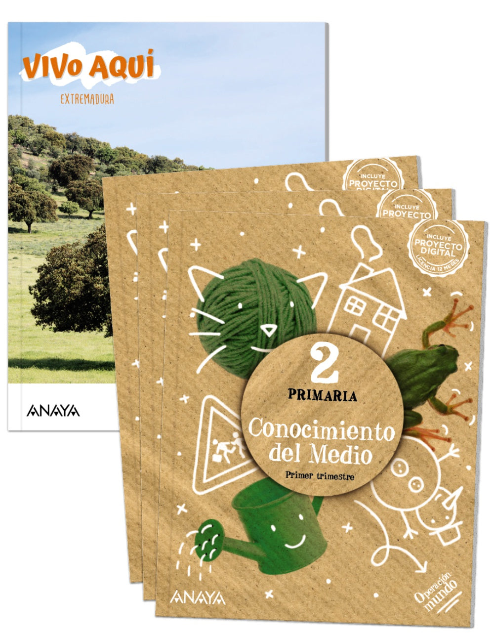 Conocimiento del Medio 2. (2º Primaria) Operación Mundo | Varios autores | 9788469895948 (ANAYA TEXTO) Imagen principal del producto