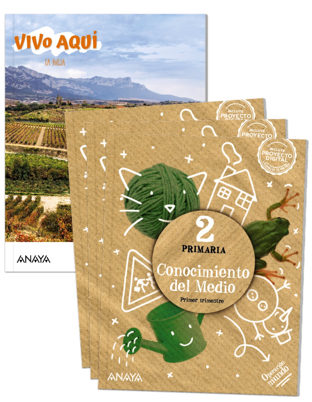 Conocimiento del Medio 2. (2º Primaria) Operación Mundo | Varios autores | 9788469896129 (ANAYA TEXTO) Imagen principal del producto