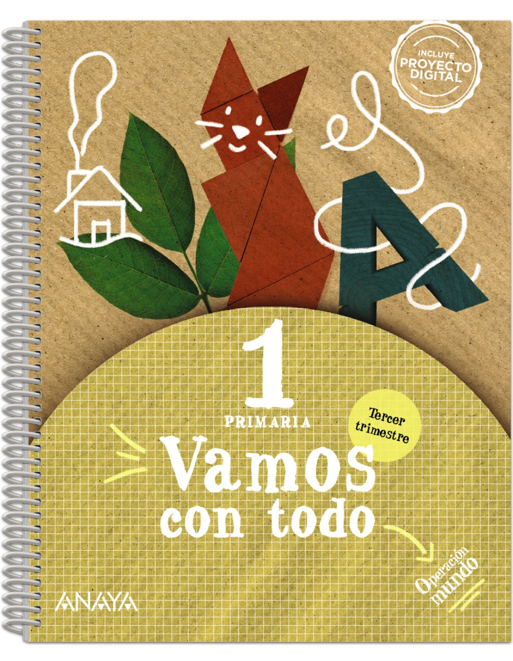 Vamos con todo 1. Tercer trimestre. Cuadrícula (1º Primaria) Operación Mundo | Varios autores | 9788469897904 (ANAYA TEXTO)