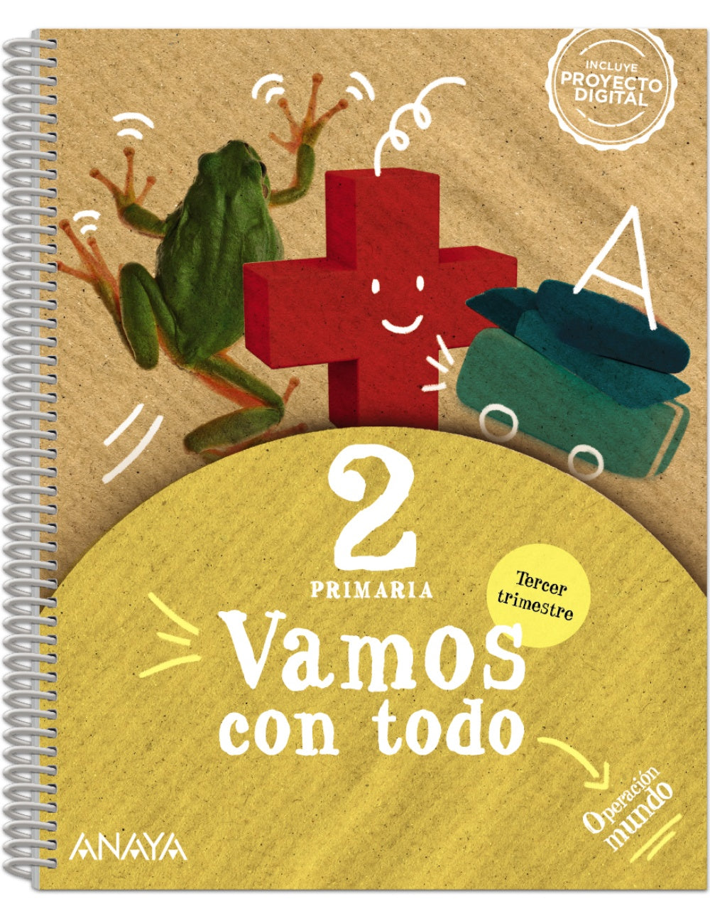 Vamos con todo 2. Tercer trimestre (2º Primaria) Operación Mundo | Varios autores | 9788469898000 (ANAYA TEXTO) Imagen principal del producto