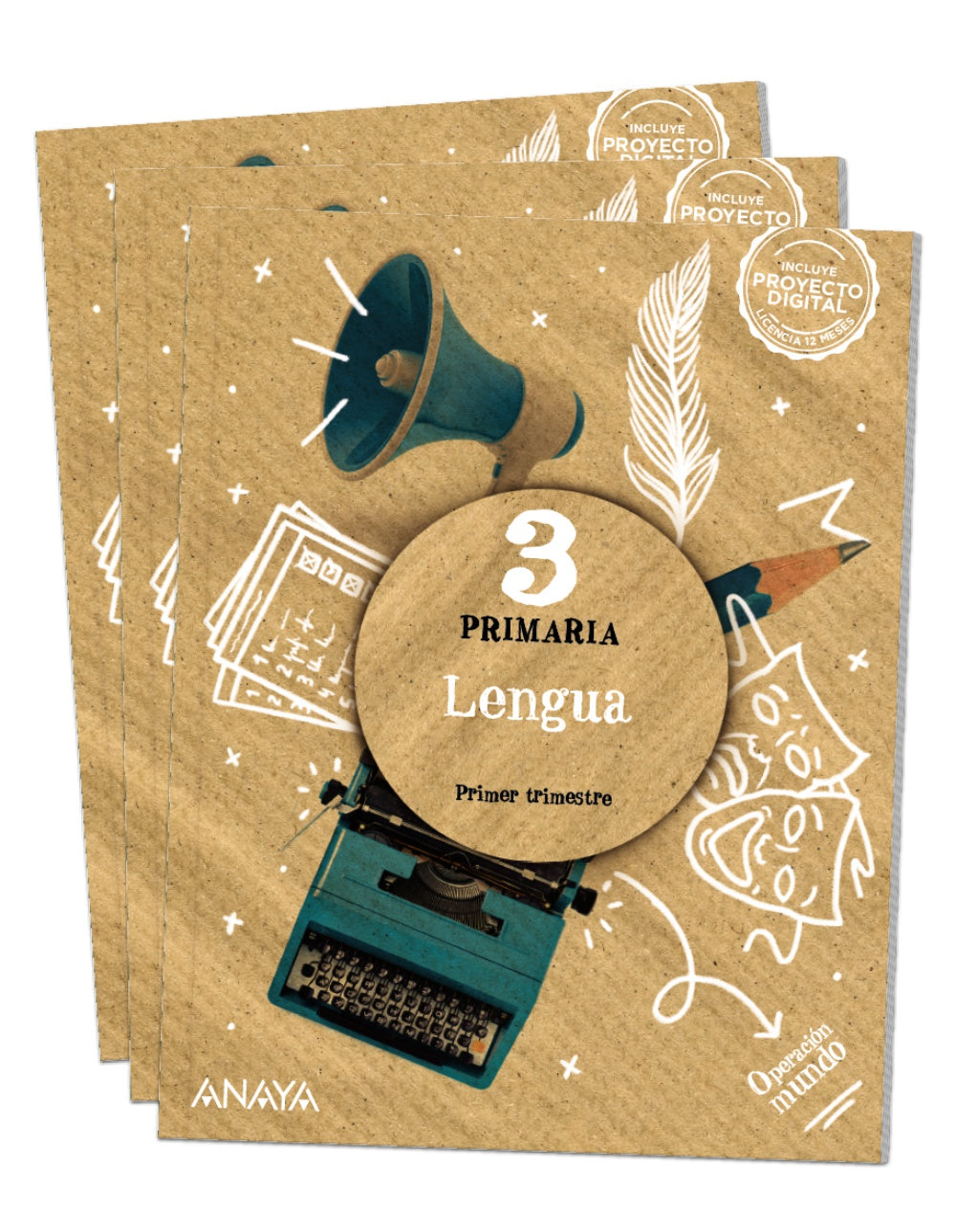 Lengua 3. (3º Primaria) Operación Mundo | Varios autores | 9788469899151 (ANAYA TEXTO)