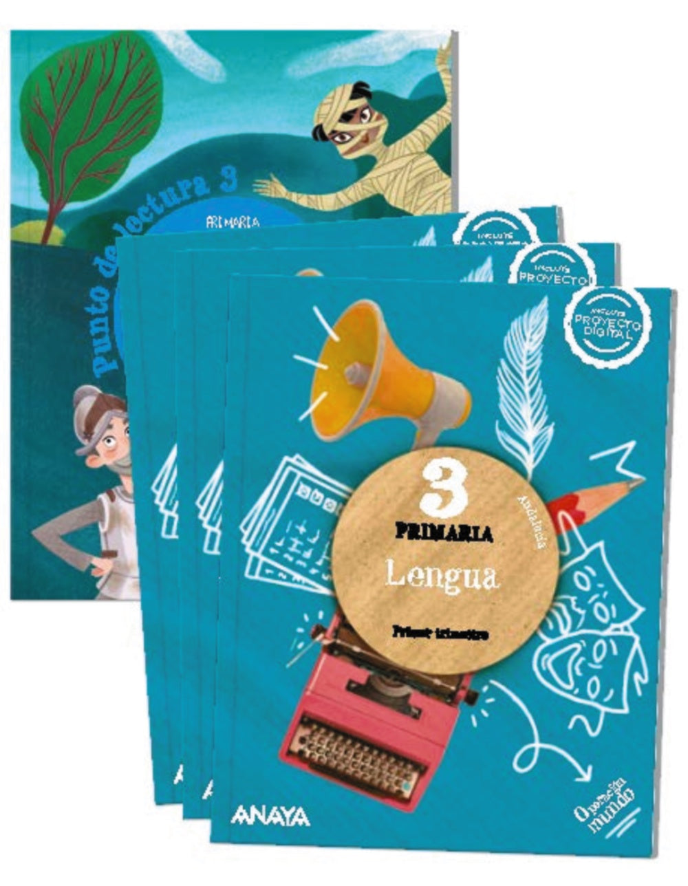Lengua 3. (Incluye Punto de lectura 3.) (3º Primaria) Operación Mundo | Varios autores | 9788469899267 (ANAYA TEXTO) Imagen principal del producto
