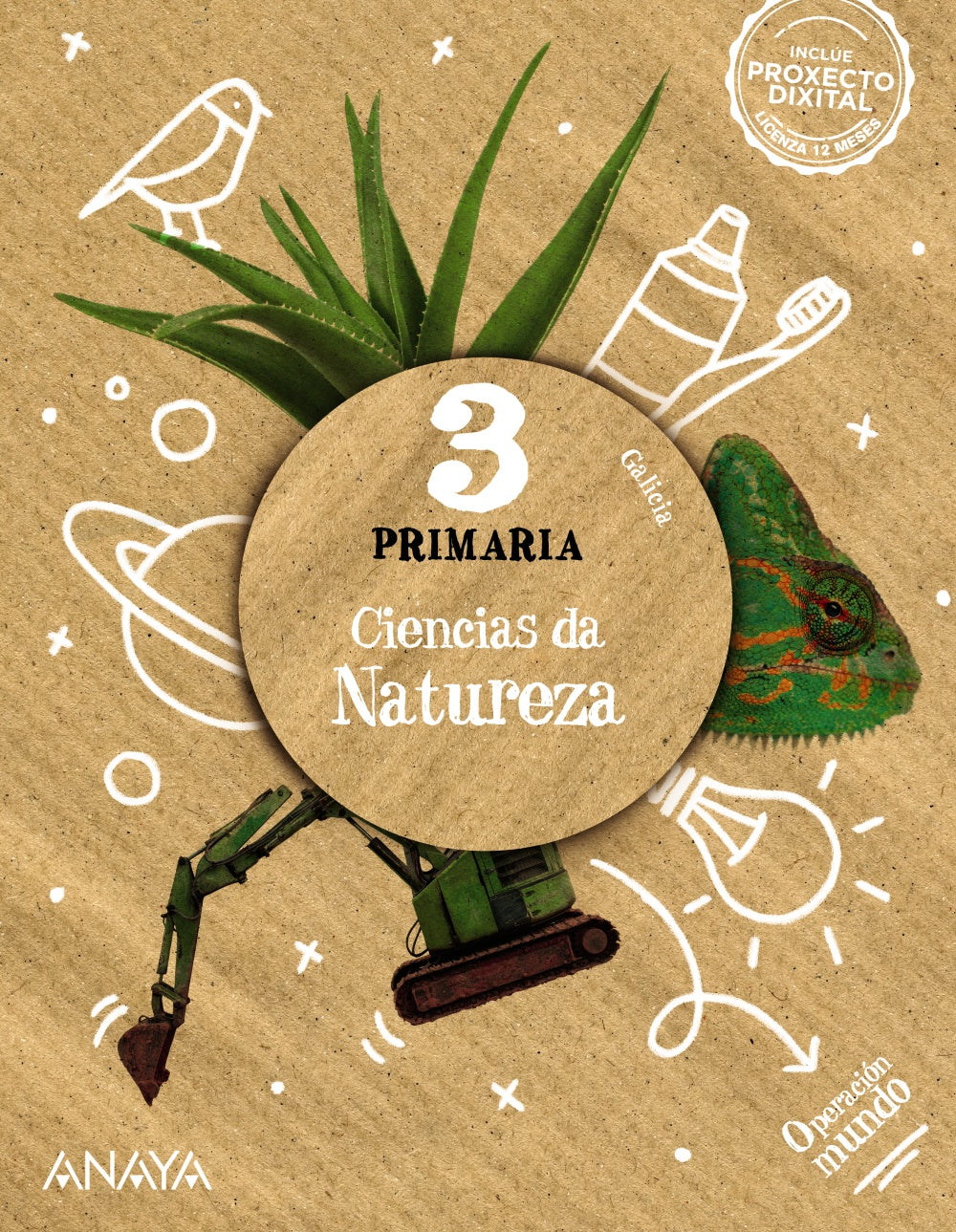 Ciencias da Natureza 3. (3º Primaria) Operación Mundo | Varios autores | 9788414300312 (ANAYA TEXTO)