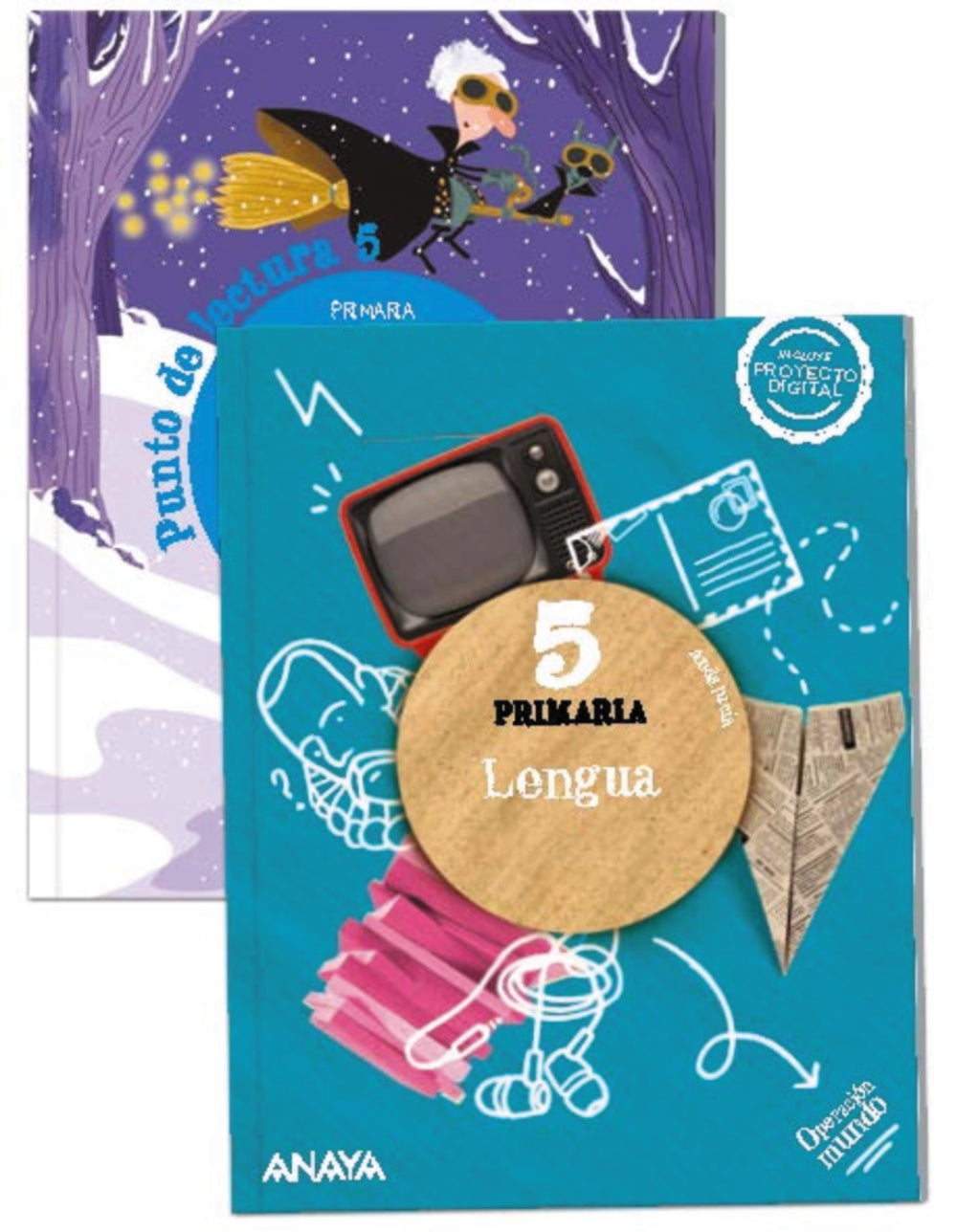 Lengua 5. (Incluye Punto de lectura 5.) (5º Primaria) Operación Mundo | Varios autores | 9788414302019 (ANAYA TEXTO) Imagen principal del producto