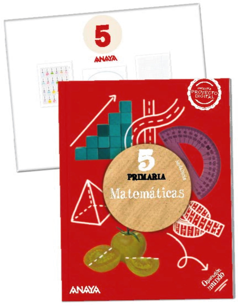 Matemáticas 5. (Incluye material manipulativo) (5º Primaria) Operación Mundo | Varios autores | 9788414302460 (ANAYA TEXTO)
