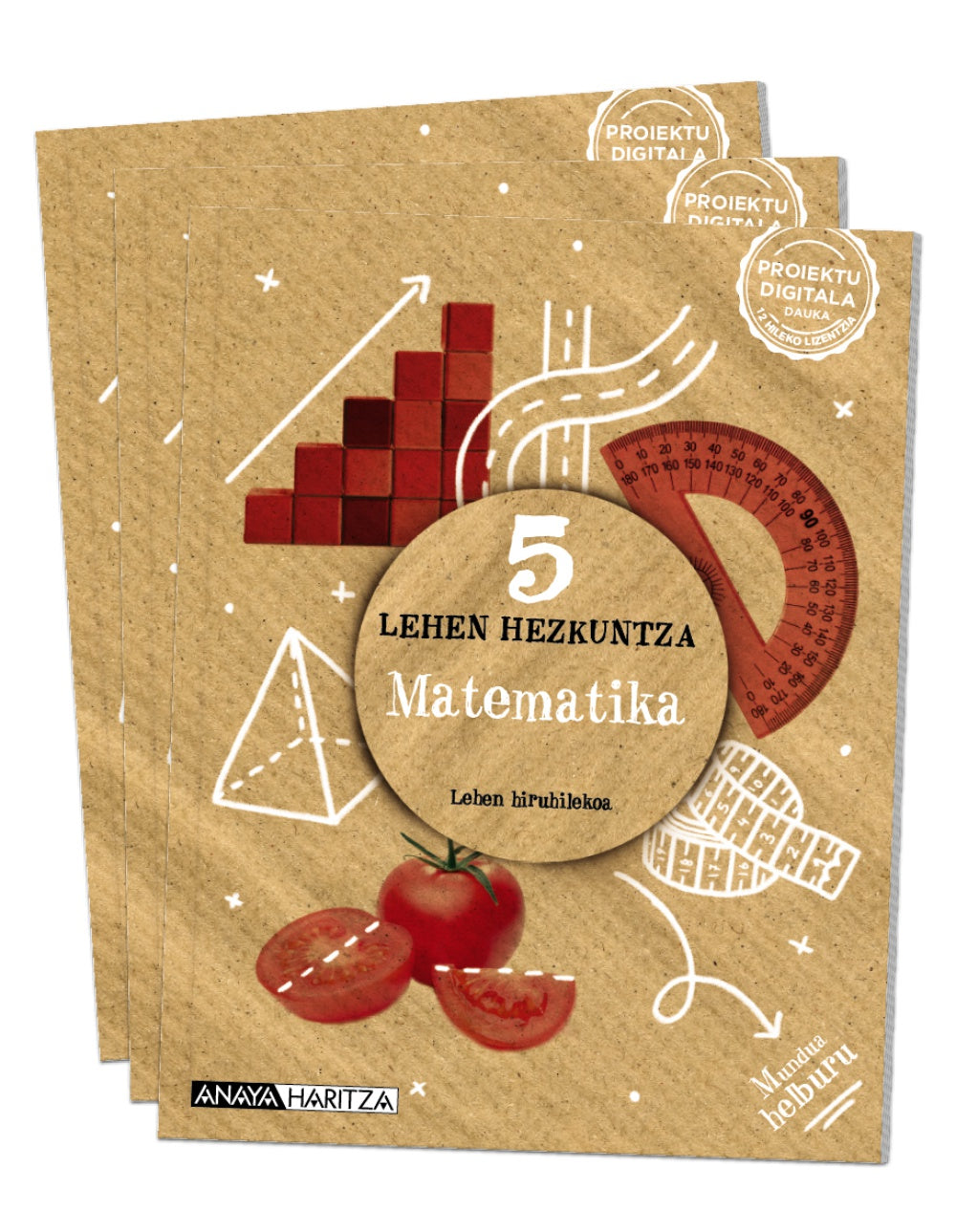 Matematika 5. (5º Primaria) Mundua helburu | Varios autores | 9788414302620 (ANAYA TEXTO) Imagen principal del producto