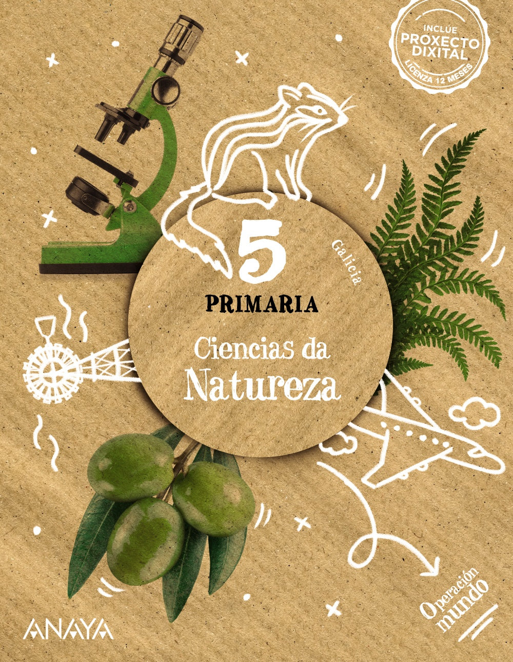 Ciencias da Natureza 5. (5º Primaria) Operación Mundo | Varios autores | 9788414303085 (ANAYA TEXTO) Imagen principal del producto