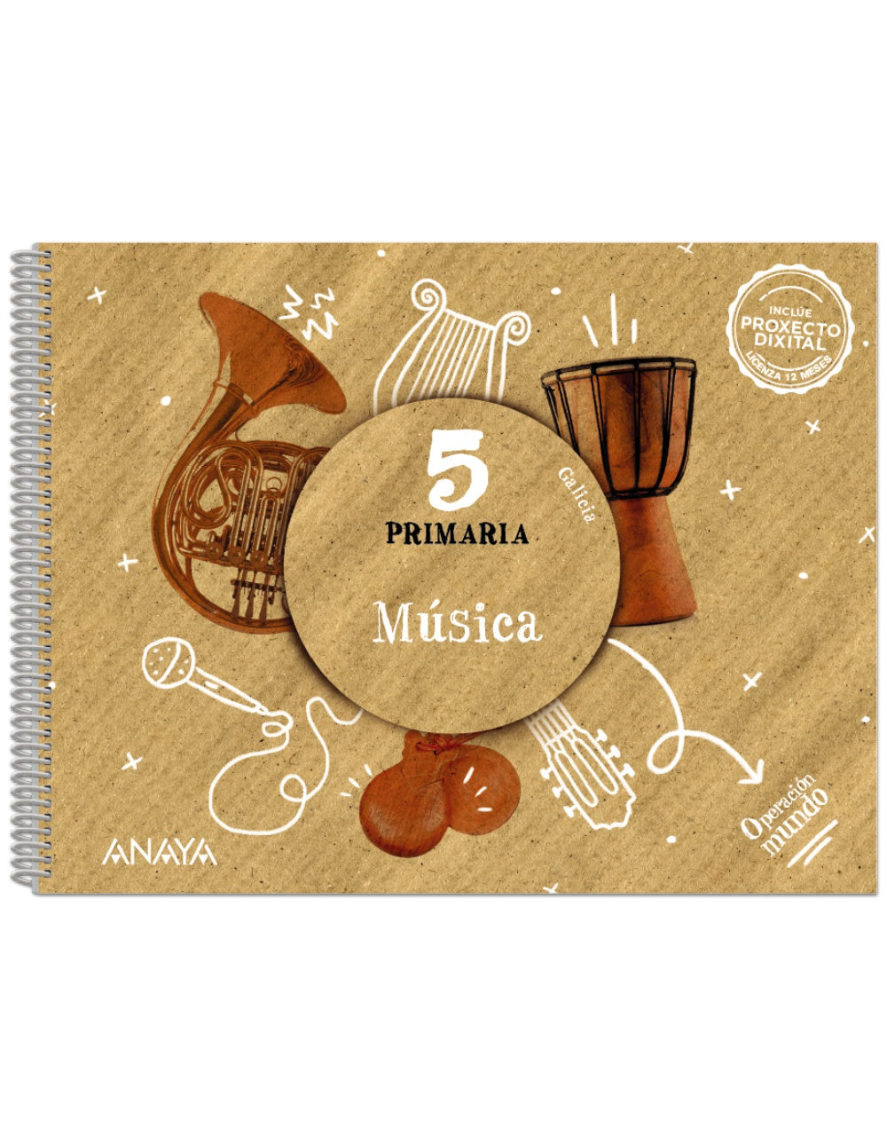 Música 5. (5º Primaria) Operación Mundo | Varios autores | 9788414304457 (ANAYA TEXTO)