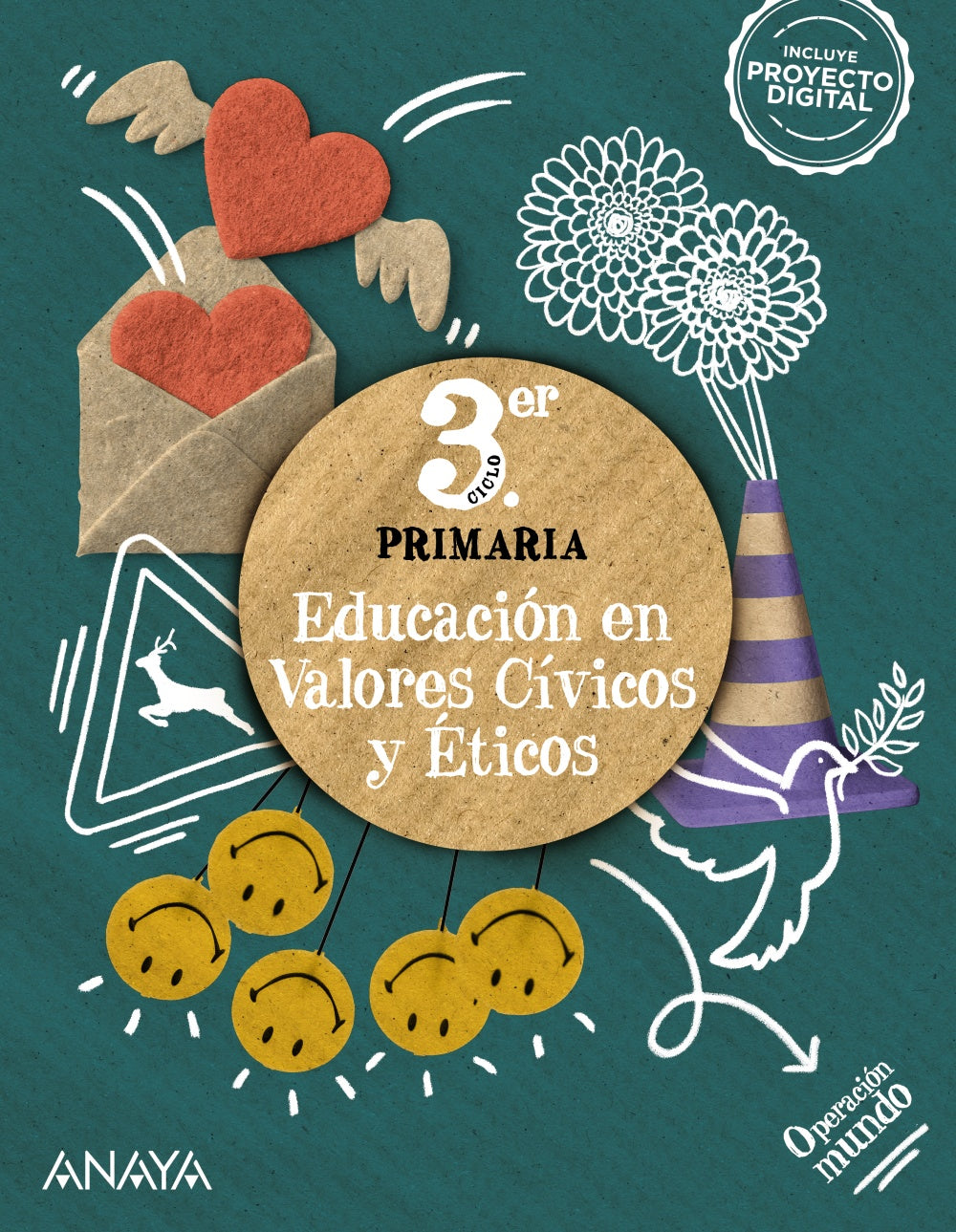 Educación en Valores Cívicos y Éticos (6º Primaria) Operación Mundo | Pellicer Iborra, Carmen | 9788414304662 (ANAYA TEXTO)