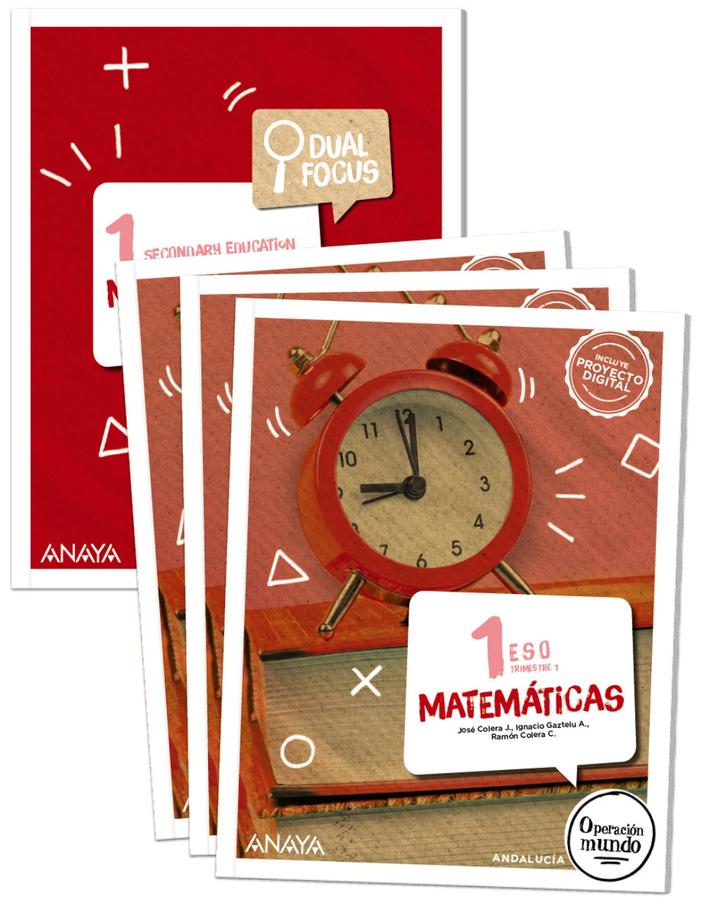 Matemáticas 1. (Trimestres + Dual Focus) (1º ESO) Operación Mundo | Varios autores | 9788414305423 (ANAYA TEXTO) Imagen principal del producto