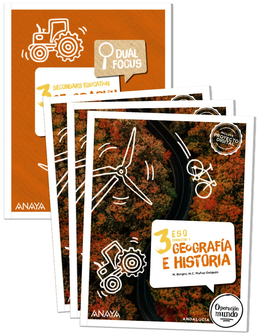 Geografía e Historia 3. (Trimestres + Dual Focus) (3º ESO) Operación Mundo | Varios autores | 9788414307243 (ANAYA TEXTO) Imagen principal del producto