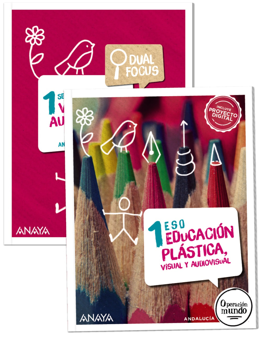 Educación Plástica, Visual y Audiovisual 1. + Dual Focus (1º ESO) Operación Mundo | Anaya Educación | 9788414309728 (ANAYA TEXTO) Imagen principal del producto