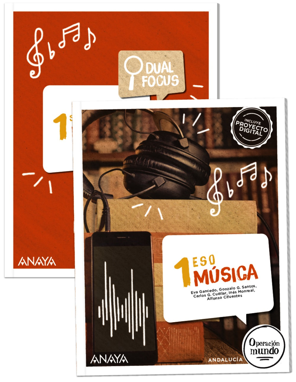 Música 1. + Dual Focus Music (1º ESO) Operación Mundo | Varios autores | 9788414309889 (ANAYA TEXTO) Imagen principal del producto