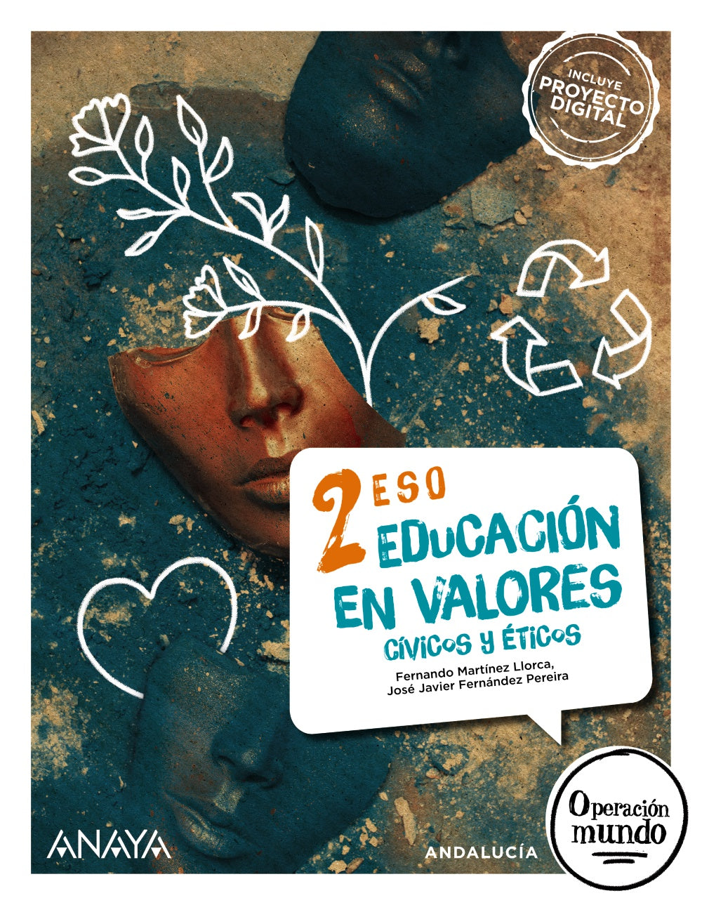 Educación en Valores Cívicos y Éticos 2 (2º ESO) Operación Mundo | Varios autores | 9788414310366 (ANAYA TEXTO) Imagen principal del producto