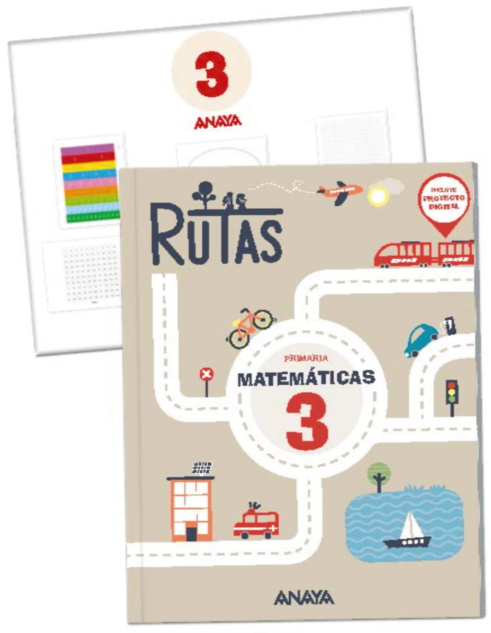 Matemáticas 3. RUTAS. (Incluye material manipulativo) (3º Primaria) RUTAS | Pellicer Iborra, Carmen | 9788414314623 (ANAYA TEXTO)