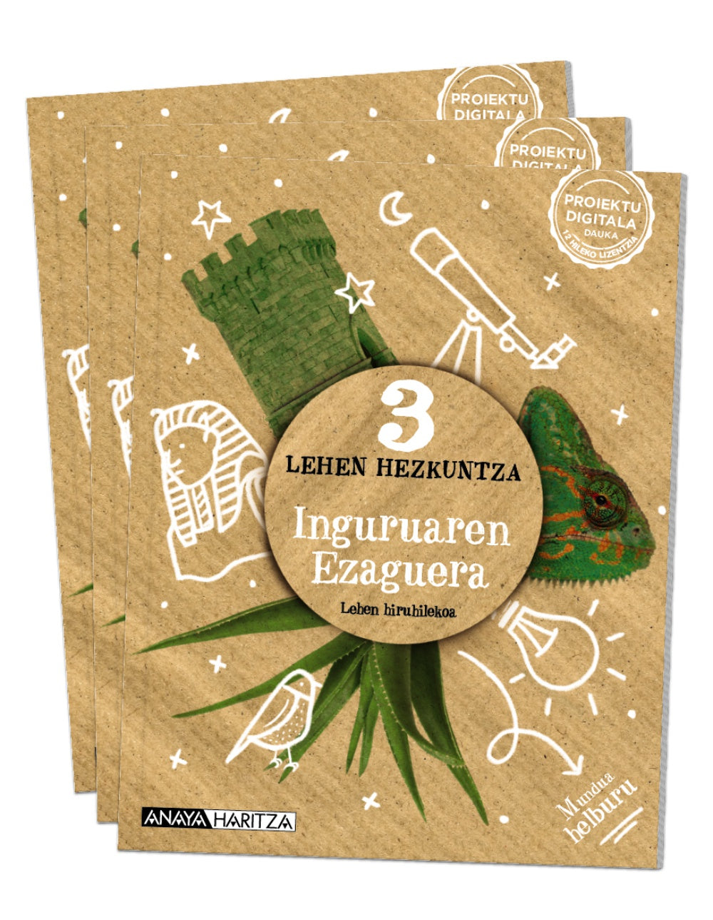 Inguruaren ezaguera 3. (3º Primaria) Mundua helburu | Varios autores | 9788414317020 (ANAYA TEXTO)