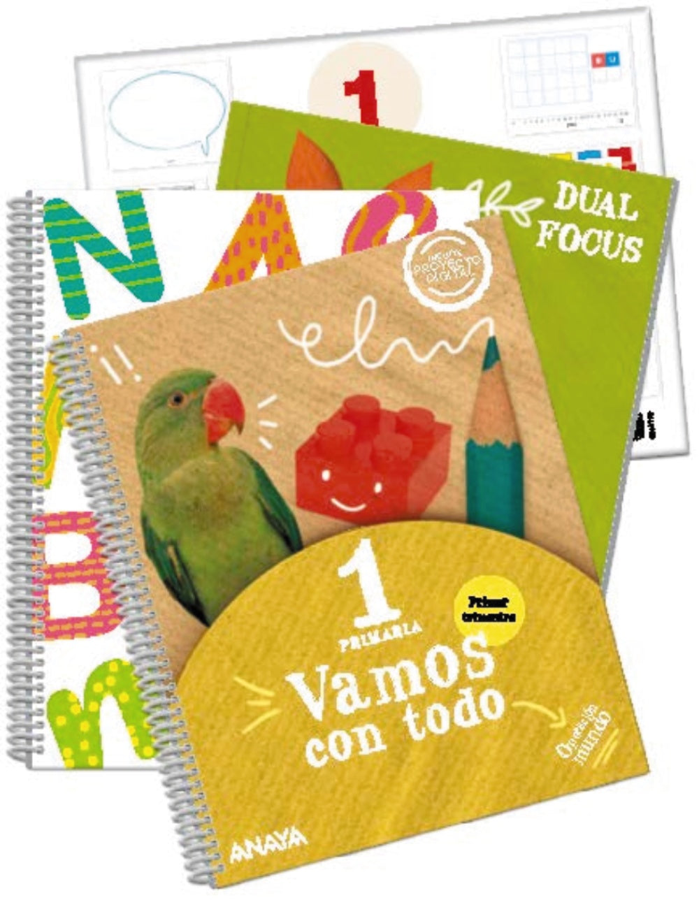 Vamos con todo 1. Primer trimestre. + Lectoescritura + Material manipulativo + Science 1. Dual focus (1º Primaria) Operación Mundo | Varios autores | 9788414317327 (ANAYA TEXTO)