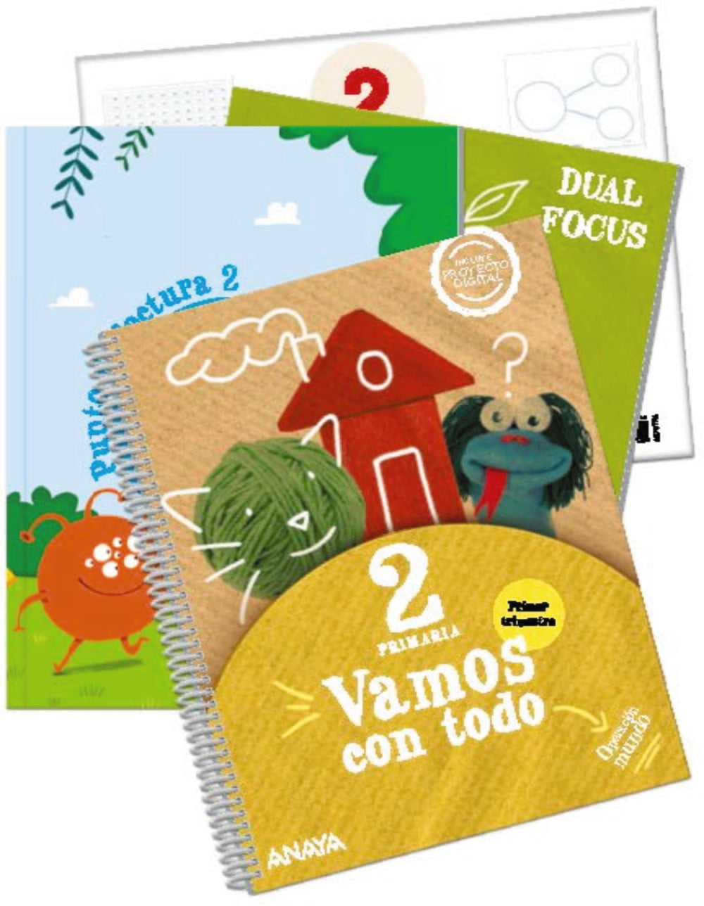 Vamos con todo 2. Primer trimestre. + Punto de lectura 2. + Material manipulativo+ Science 2. Dual focus (2º Primaria) Operación Mundo | Varios autores | 9788414317341 (ANAYA TEXTO) Imagen principal del producto