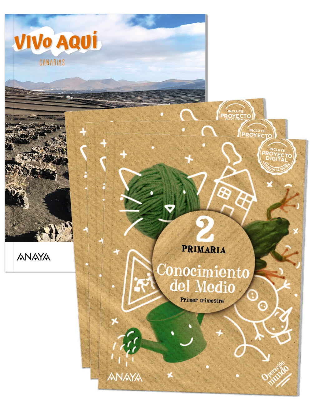 Conocimiento del Medio 2. (2º Primaria) Operación Mundo | Varios autores | 9788414318096 (ANAYA TEXTO) Imagen principal del producto