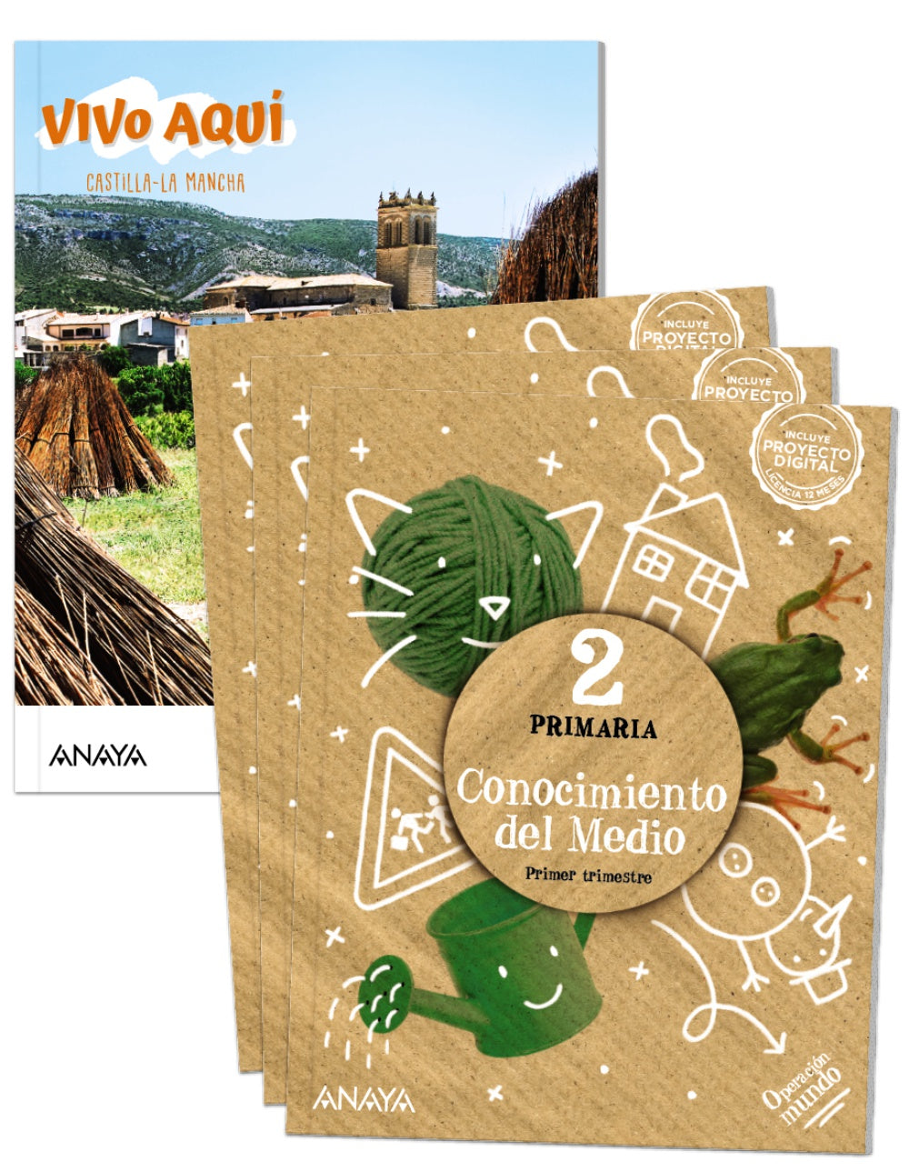 Conocimiento del Medio 2. (2º Primaria) Operación Mundo | Varios autores | 9788414312476 (ANAYA TEXTO) Imagen principal del producto