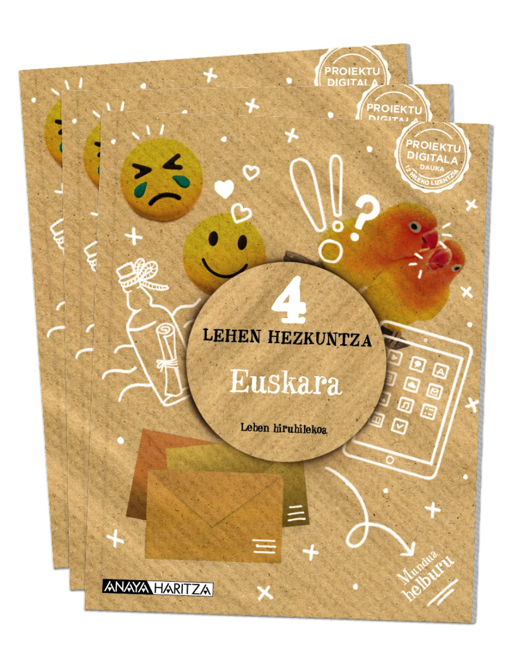 Euskara 4 (4º Primaria) Mundua helburu | Varios autores | 9788414319680 (ANAYA TEXTO) Imagen principal del producto