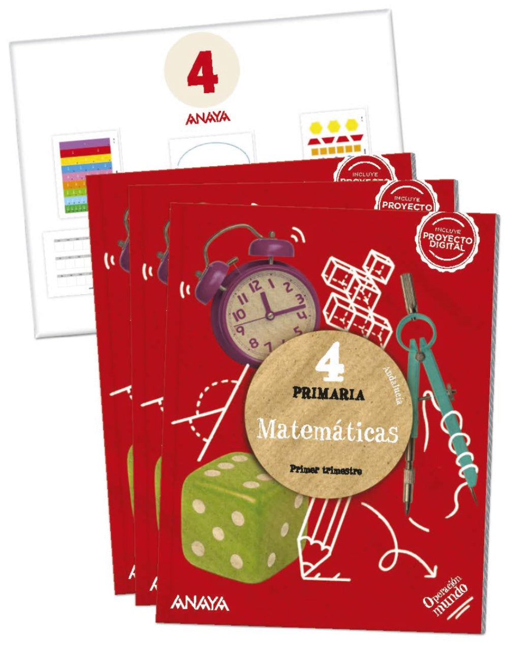 Matemáticas 4. (Incluye material manipulativo) (4º Primaria) Operación Mundo | Varios autores | 9788414319925 (ANAYA TEXTO) Imagen principal del producto