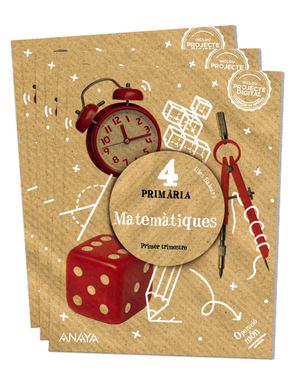 Matemàtiques 4. (4º Primaria) Operació món | Varios autores | 9788414320013 (ANAYA TEXTO)