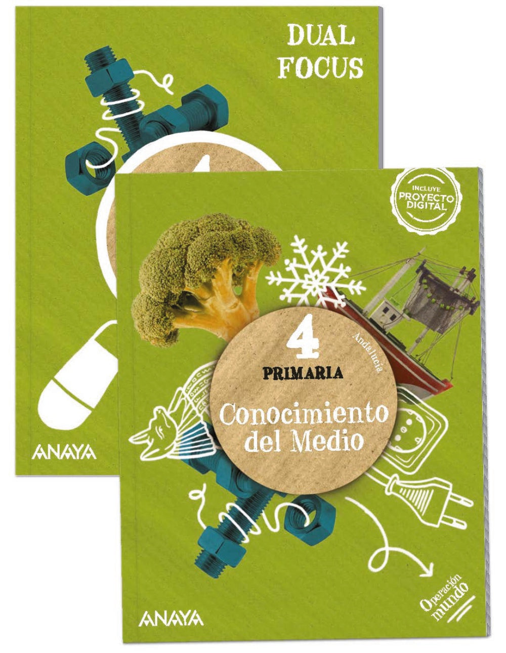 Conocimiento del Medio 4. + Science 4. Dual focus (4º Primaria) Operación Mundo | Varios autores | 9788414320242 (ANAYA TEXTO)