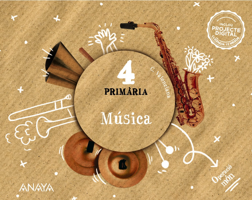 Música 4 (4º Primaria) Operació món | Varios autores | 9788414321539 (ANAYA TEXTO) Imagen principal del producto