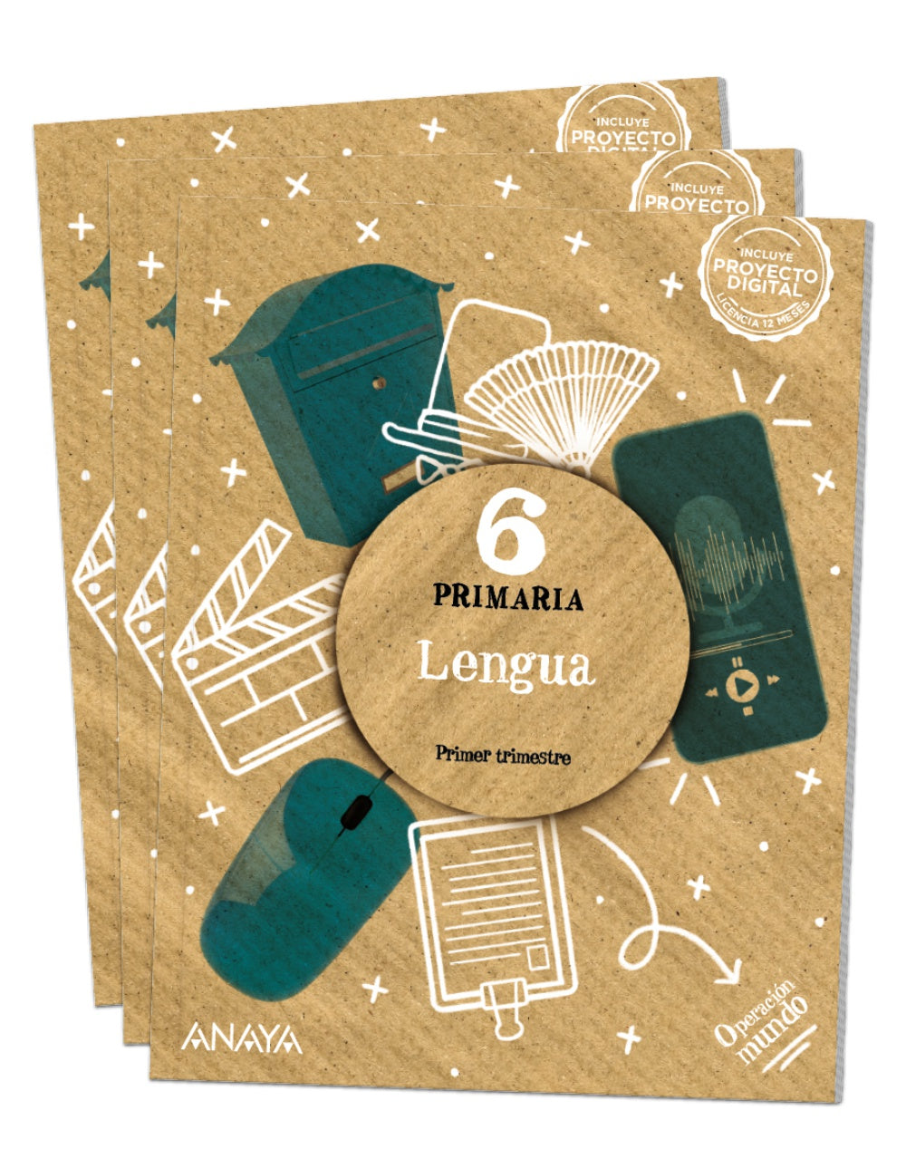 Lengua 6 (6º Primaria) Operación Mundo | Varios autores | 9788414321836 (ANAYA TEXTO) Imagen principal del producto