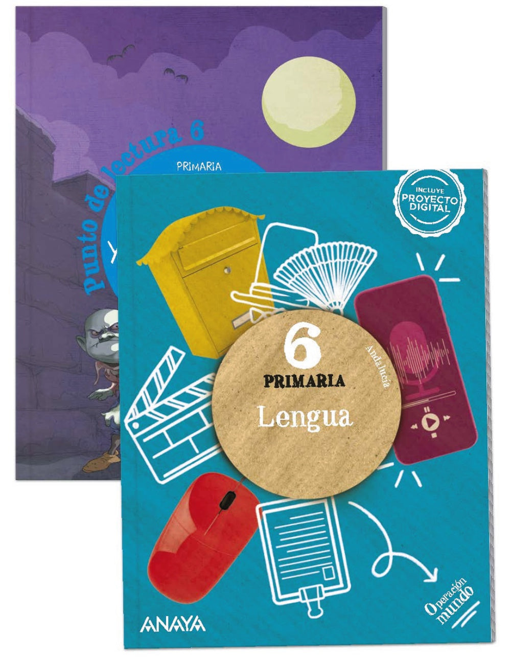 Lengua 6. (Incluye Punto de lectura 6.) (6º Primaria) Operación Mundo | Varios autores | 9788414321928 (ANAYA TEXTO)