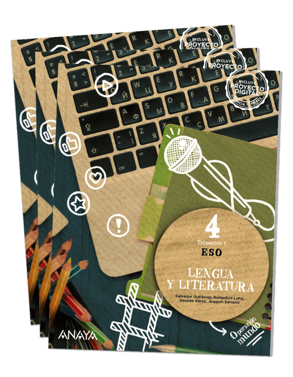 Lengua y Literatura 4 (4º ESO) Operación Mundo | Varios autores | 9788414324431 (ANAYA TEXTO)