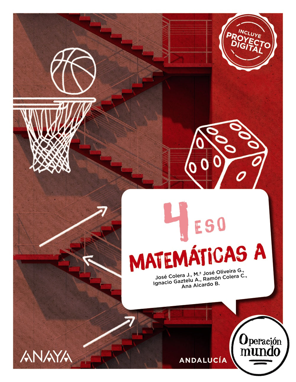 Matemáticas A 4 (4º ESO) Operación Mundo | Varios autores | 9788414325124 (ANAYA TEXTO) Imagen principal del producto