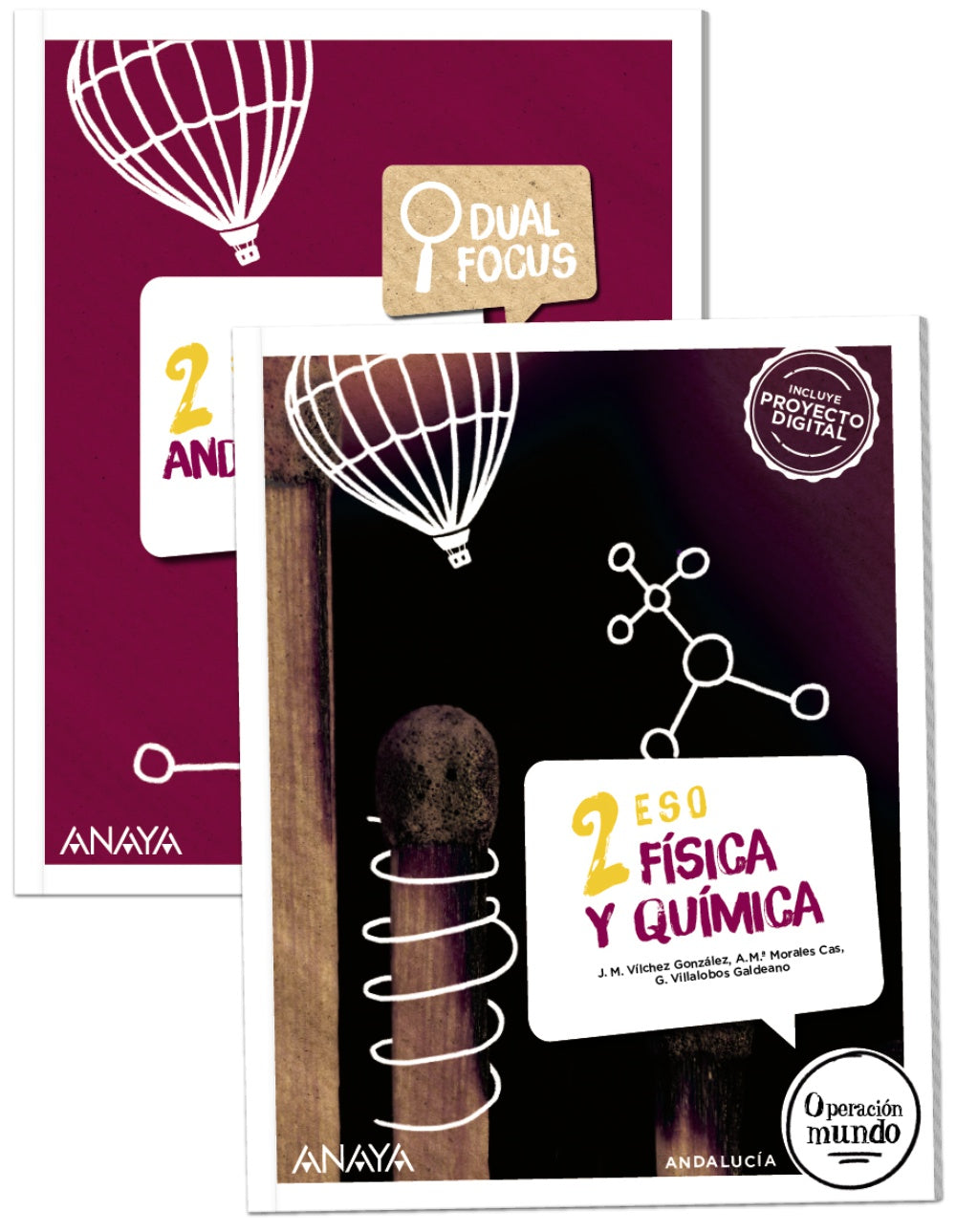Física y Química 2. + Dual focus (2º ESO) Operación Mundo | Varios autores | 9788414325919 (ANAYA TEXTO)