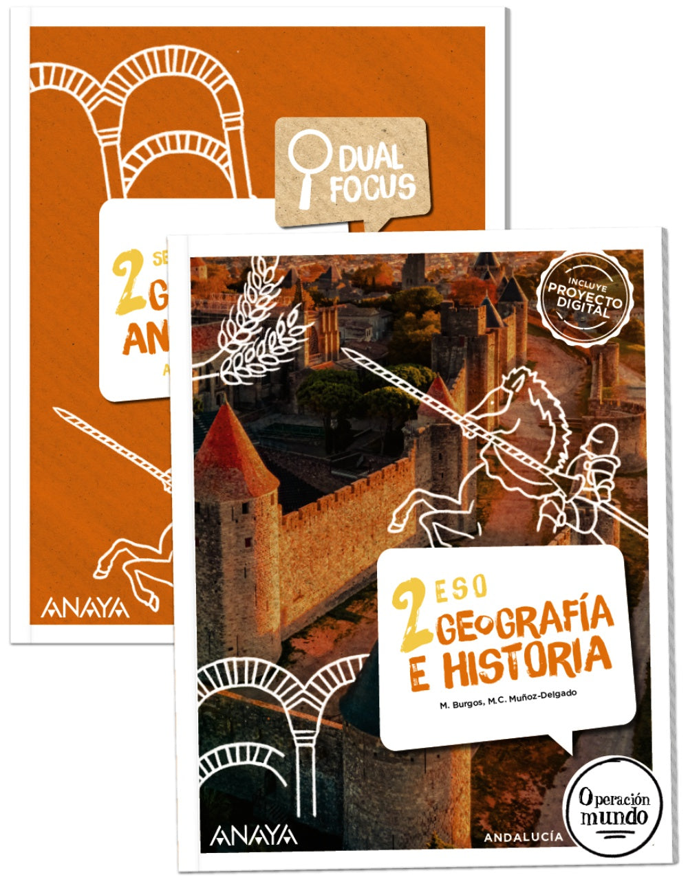 Geografía e Historia 2. + Dual Focus (2º ESO) Operación Mundo | Varios autores | 9788414326350 (ANAYA TEXTO)