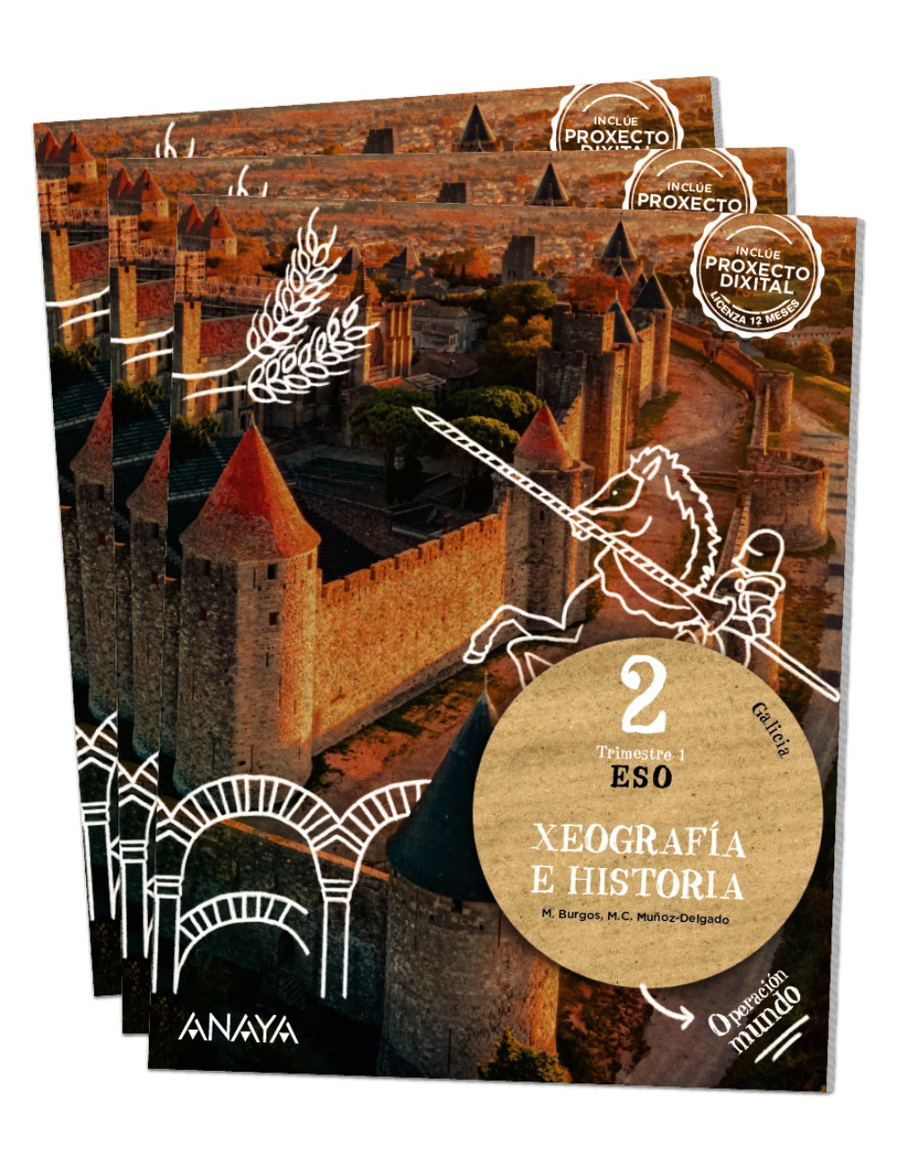 Xeografía e Historia 2 (2º ESO) Operación Mundo | Varios autores | 9788414327838 (ANAYA TEXTO)