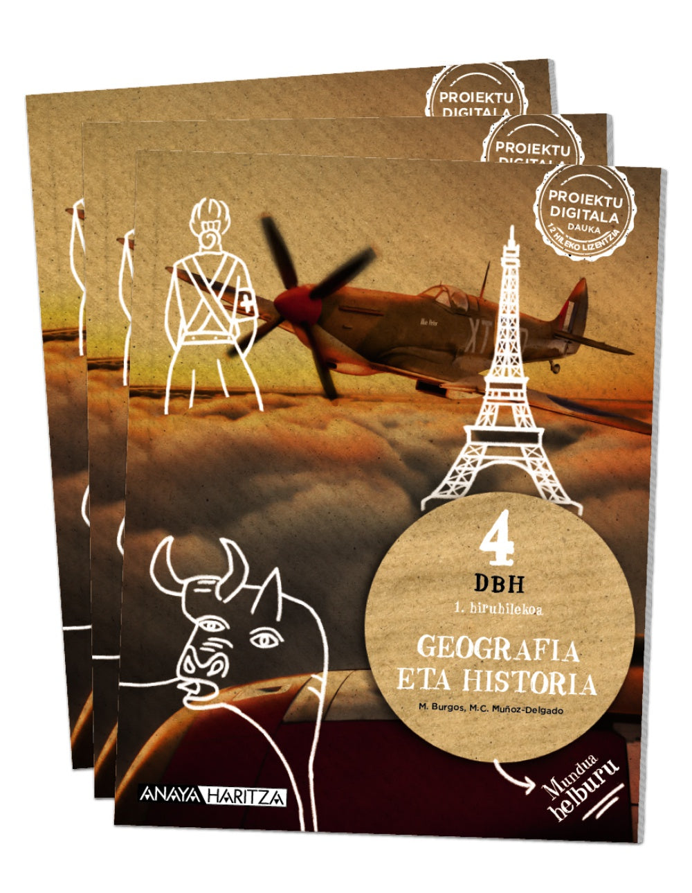 Geografia eta Historia 4 (4º ESO) Mundua helburu | Varios autores | 9788414328033 (ANAYA TEXTO) Imagen principal del producto