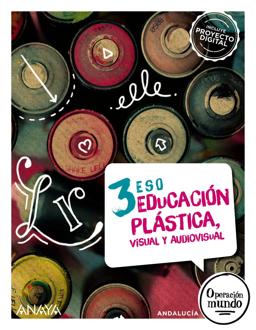 Educación Plástica, Visual y Audiovisual 3. (Opción no fungible) (3º ESO) Operación Mundo | Anaya Educación | 9788414328507 (ANAYA TEXTO)