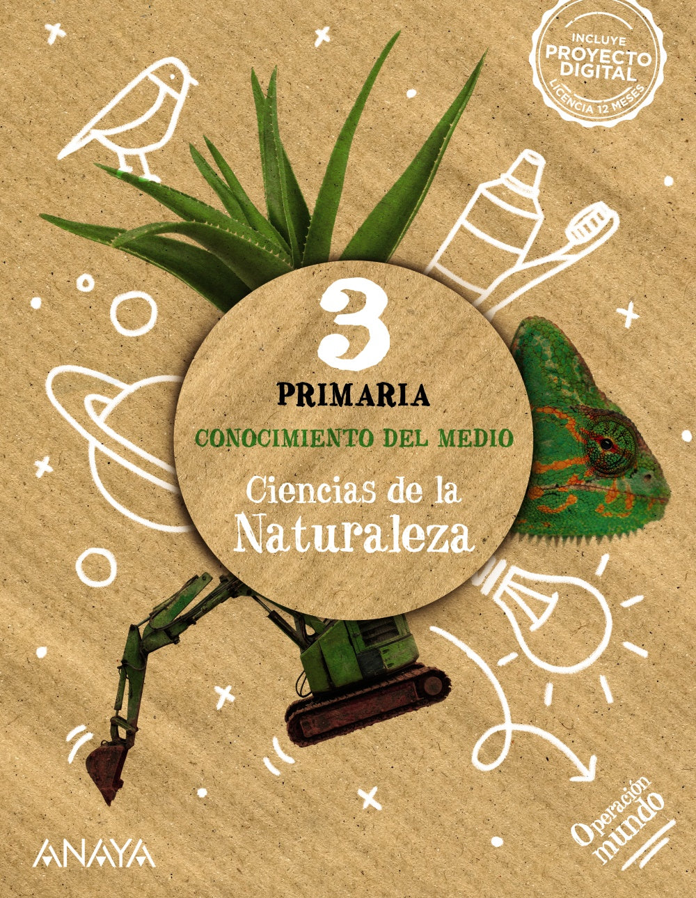 Conocimiento del Medio. Ciencias de la Naturaleza 3. (3º Primaria) Operación Mundo | Varios autores | 9788414333174 (ANAYA TEXTO) Imagen principal del producto